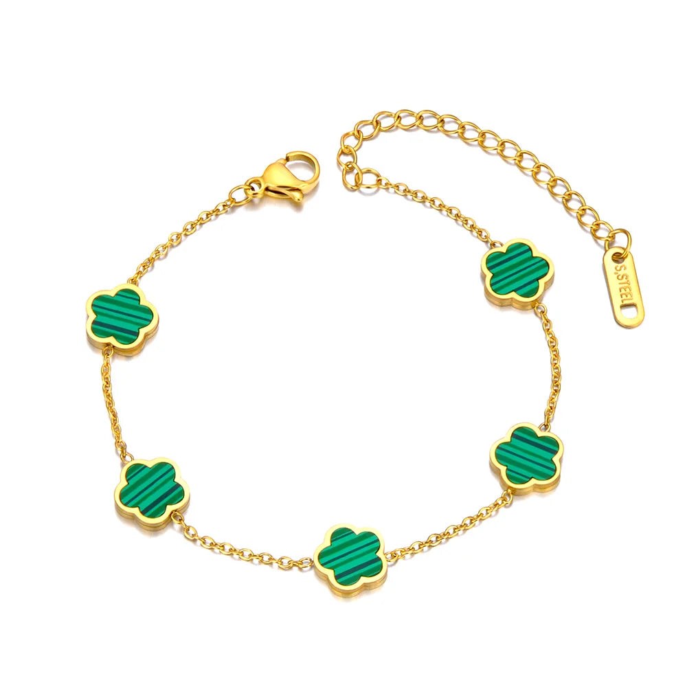 Shell Flower Charm Bracelets For Women