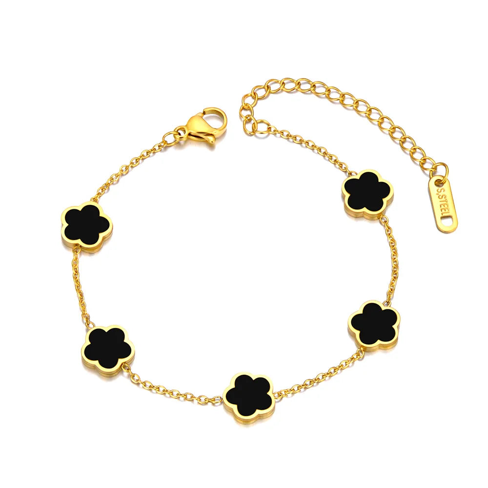 Shell Flower Charm Bracelets For Women