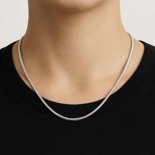 Solid Snake Chain Necklace