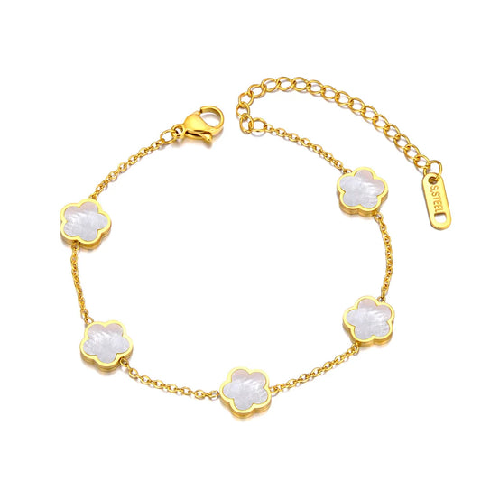Shell Flower Charm Bracelets For Women
